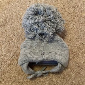 Sätila of Sweden gray oversized pompom hat